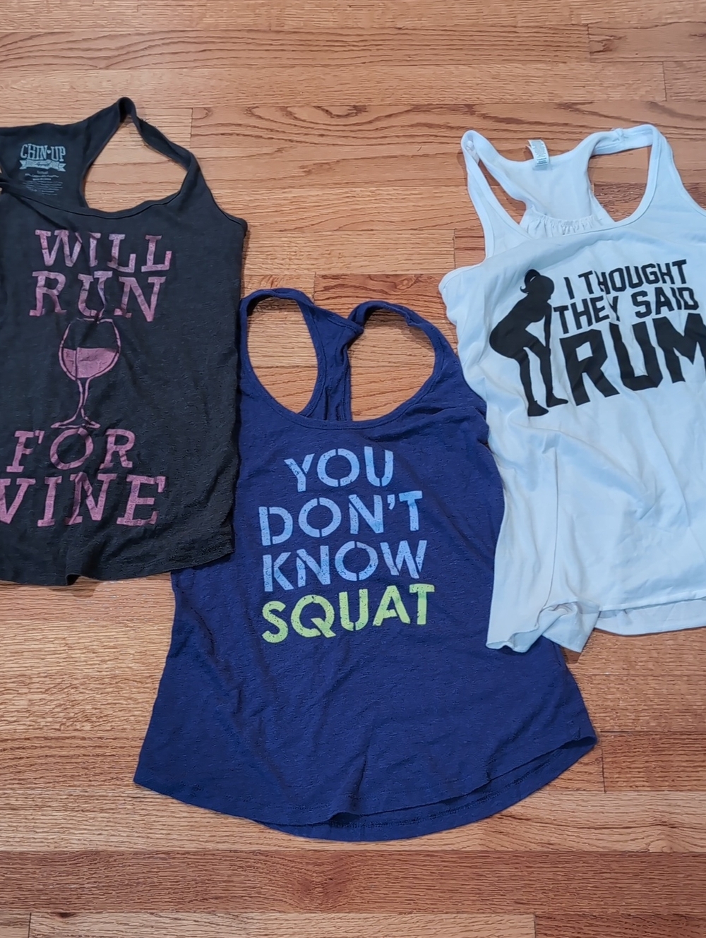 3 Workout Themed Tanks